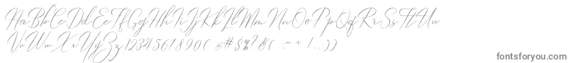 Robertortiz-fontti – harmaat kirjasimet valkoisella taustalla
