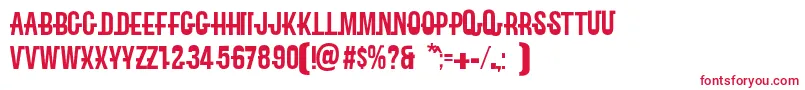 Robinson Font – Red Fonts on White Background