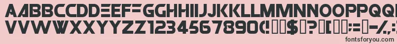 ROBO Font – Black Fonts on Pink Background