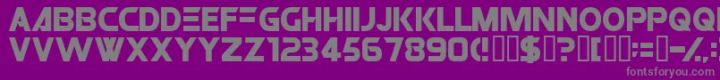 ROBO Font – Gray Fonts on Purple Background