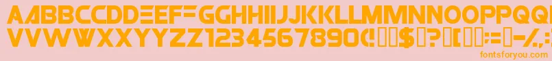 ROBO Font – Orange Fonts on Pink Background