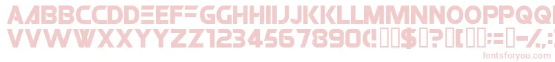 ROBO Font – Pink Fonts on White Background