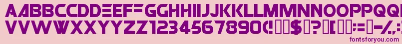 ROBO Font – Purple Fonts on Pink Background