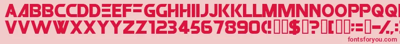 ROBO Font – Red Fonts on Pink Background