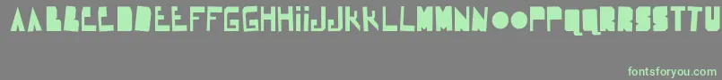 Robocadaver by Thunderpanda 1 02 Font – Green Fonts on Gray Background