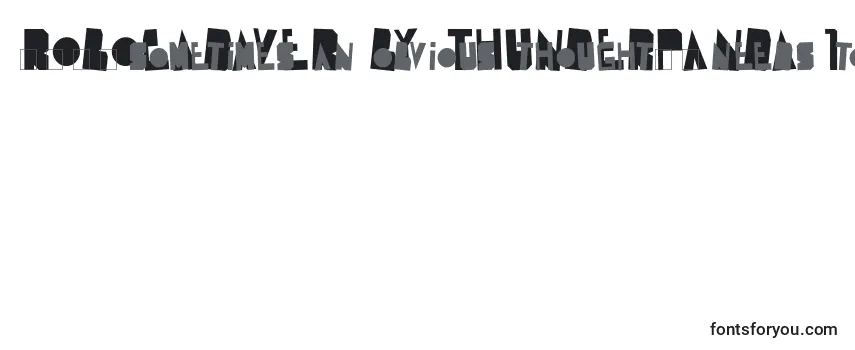 Шрифт Robocadaver by Thunderpanda 1 02