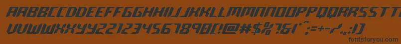 roboclone Font – Black Fonts on Brown Background