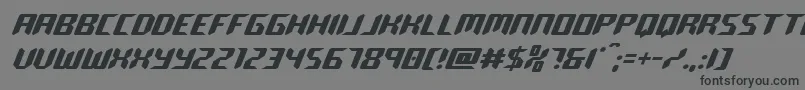 roboclone Font – Black Fonts on Gray Background