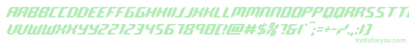 roboclone Font – Green Fonts on White Background