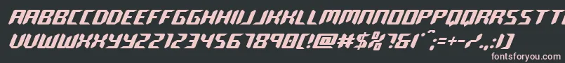 roboclone Font – Pink Fonts on Black Background