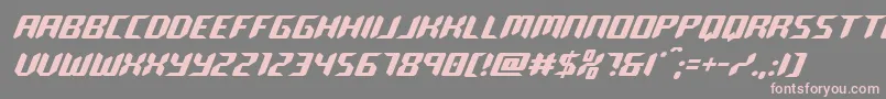 roboclone Font – Pink Fonts on Gray Background