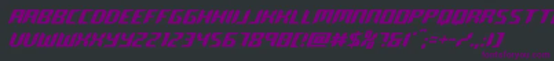 roboclone Font – Purple Fonts on Black Background