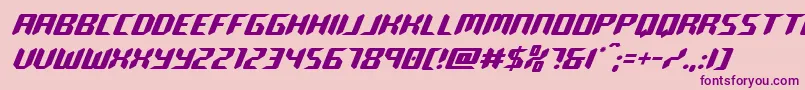 roboclone Font – Purple Fonts on Pink Background