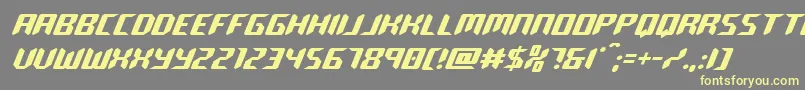 roboclone Font – Yellow Fonts on Gray Background