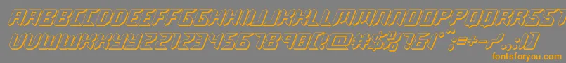 More about roboclone3d Font roboclone3d Font – Orange Fonts on Gray Background