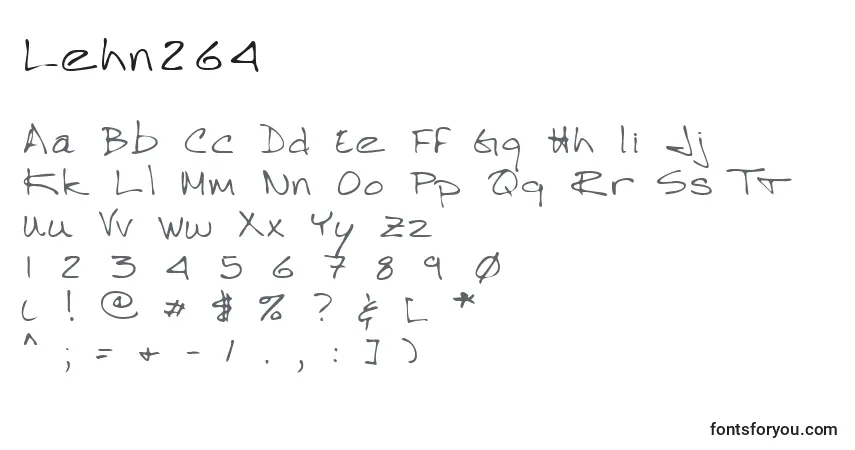 Fuente Lehn264 - alfabeto, números, caracteres especiales
