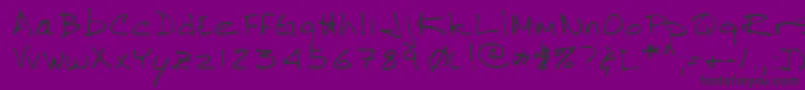 Lehn264 Font – Black Fonts on Purple Background