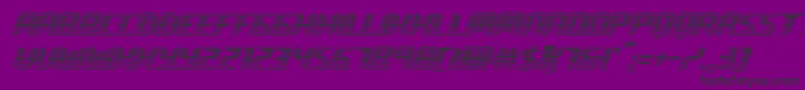 roboclonechrome Font – Black Fonts on Purple Background