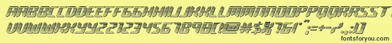 roboclonechrome Font – Black Fonts on Yellow Background