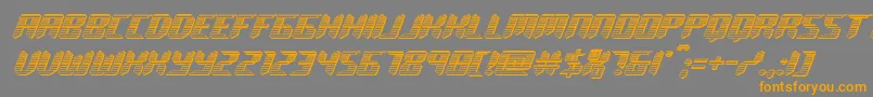 roboclonechrome Font – Orange Fonts on Gray Background