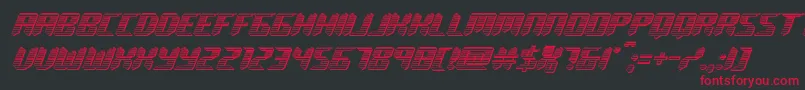 roboclonechrome Font – Red Fonts on Black Background