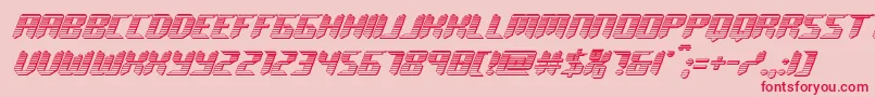 roboclonechrome Font – Red Fonts on Pink Background