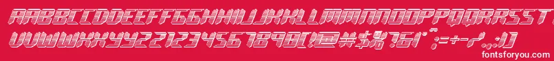 roboclonechrome Font – White Fonts on Red Background