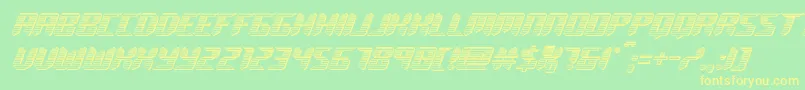 More about roboclonechrome Font roboclonechrome Font – Yellow Fonts on Green Background