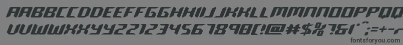 フォントrobocloneexpand – 黒い文字の灰色の背景