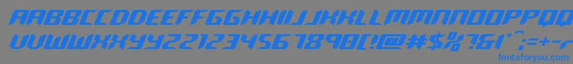 robocloneexpand Font – Blue Fonts on Gray Background