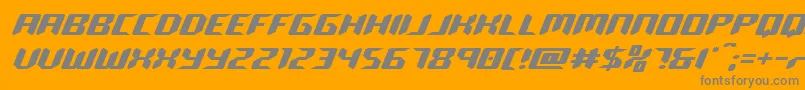robocloneexpand Font – Gray Fonts on Orange Background