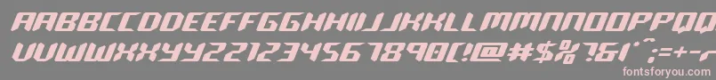 robocloneexpand Font – Pink Fonts on Gray Background