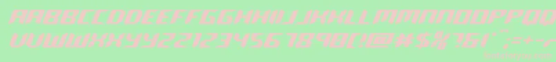 robocloneexpand Font – Pink Fonts on Green Background