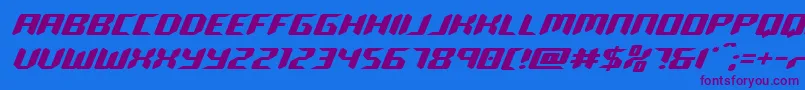 Шрифт robocloneexpand – фиолетовые шрифты на синем фоне