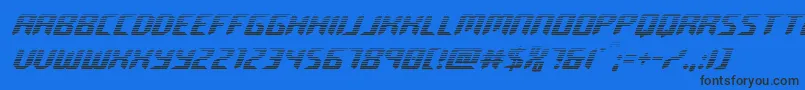 roboclonegrad Font – Black Fonts on Blue Background