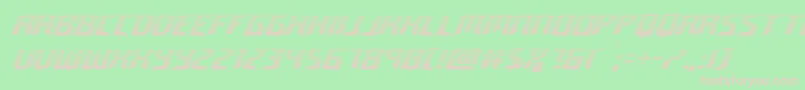 roboclonegrad Font – Pink Fonts on Green Background