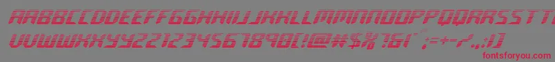roboclonegrad-Schriftart – Rote Schriften auf grauem Hintergrund