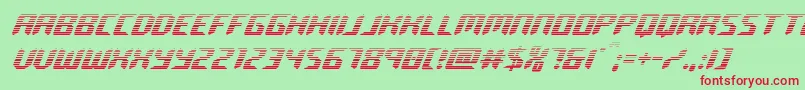 フォントroboclonegrad – 赤い文字の緑の背景