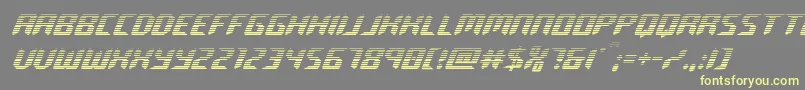 roboclonegrad Font – Yellow Fonts on Gray Background