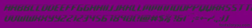 roboclonehalf Font – Black Fonts on Purple Background