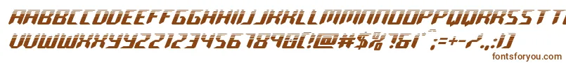 roboclonehalf Font – Brown Fonts on White Background