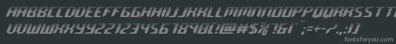 Шрифт roboclonehalf – серые шрифты на чёрном фоне