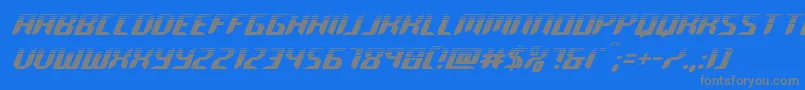 roboclonehalf Font – Gray Fonts on Blue Background