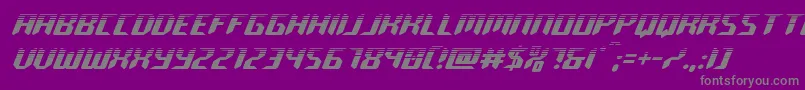 Police roboclonehalf – polices grises sur fond violet