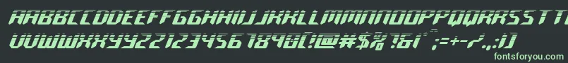 roboclonehalf Font – Green Fonts on Black Background