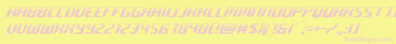 roboclonehalf Font – Pink Fonts on Yellow Background