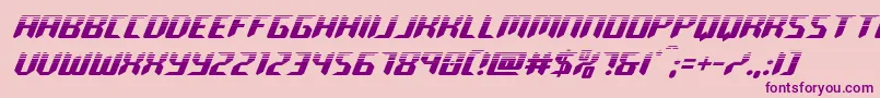 roboclonehalf Font – Purple Fonts on Pink Background