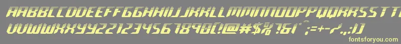 roboclonehalf Font – Yellow Fonts on Gray Background