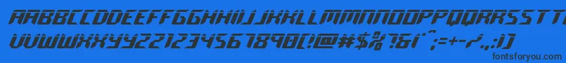 roboclonelaser Font – Black Fonts on Blue Background