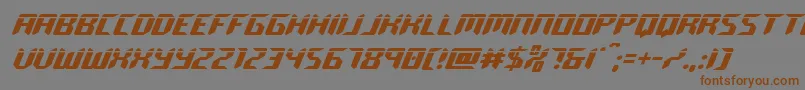 roboclonelaser Font – Brown Fonts on Gray Background